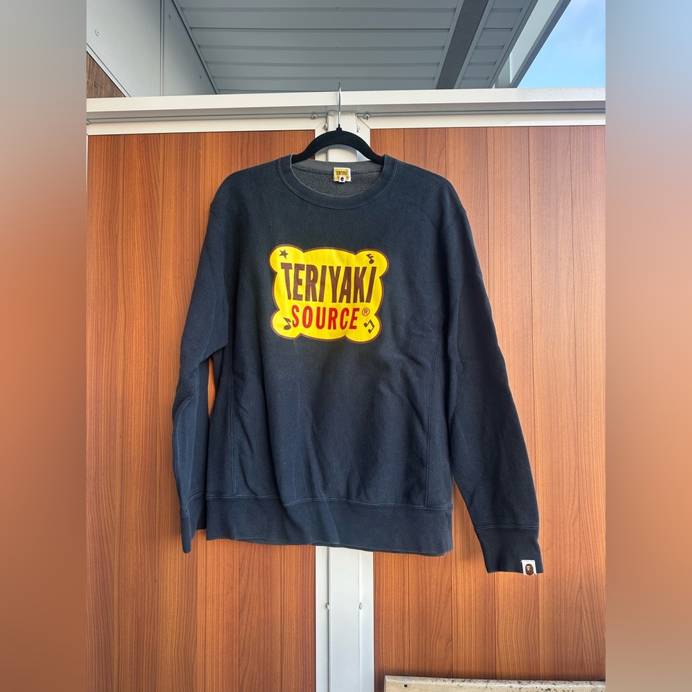 Bape Teriyaki Source blue crewneck